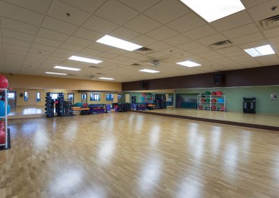 Group Fitness Room at Workout Club in Manchester